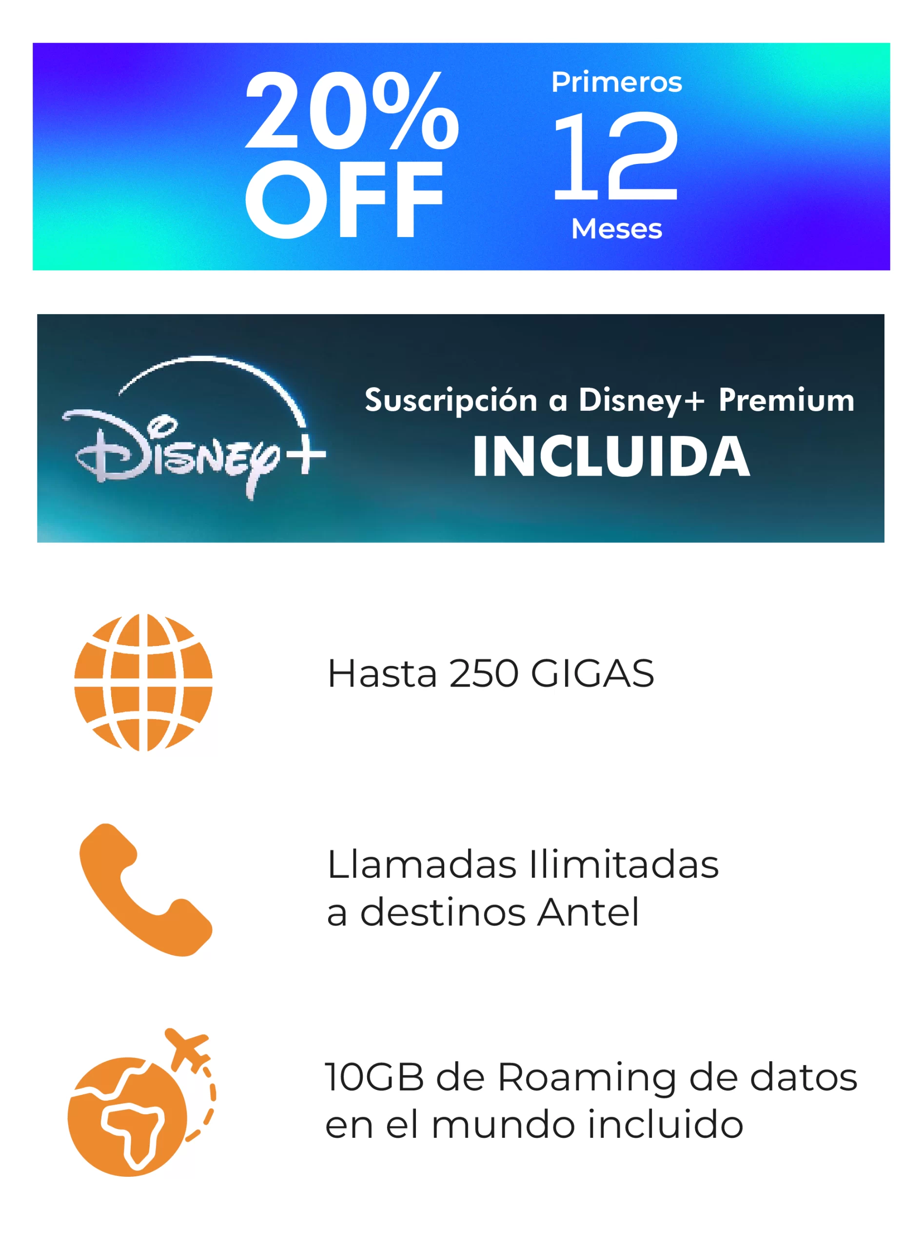 Plan Entretenimiento Móviles Beneficios